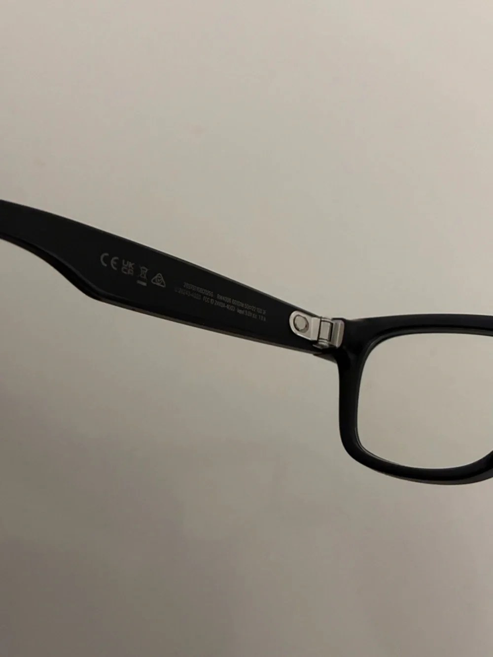 Ray-Ban Black Rectangular Wayfarer Glasses
